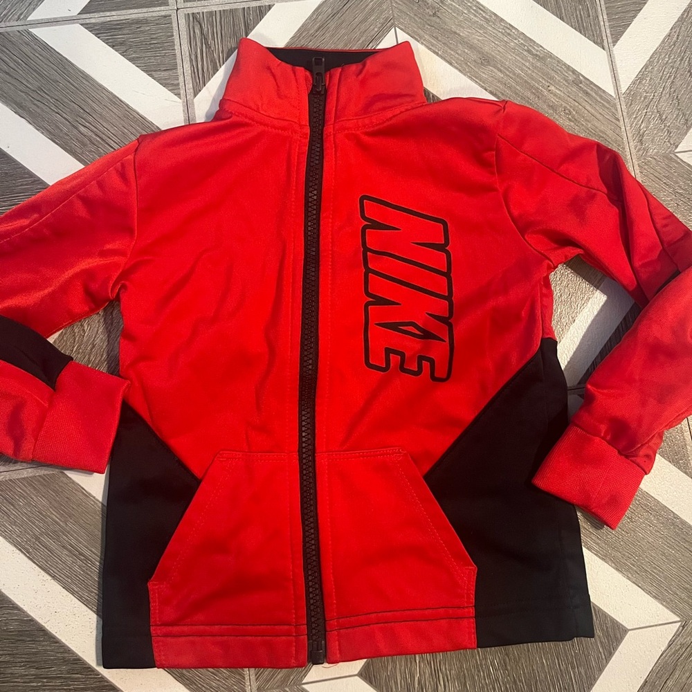 Nike Red Zip-Up Jacket for Toddlers Size 3T